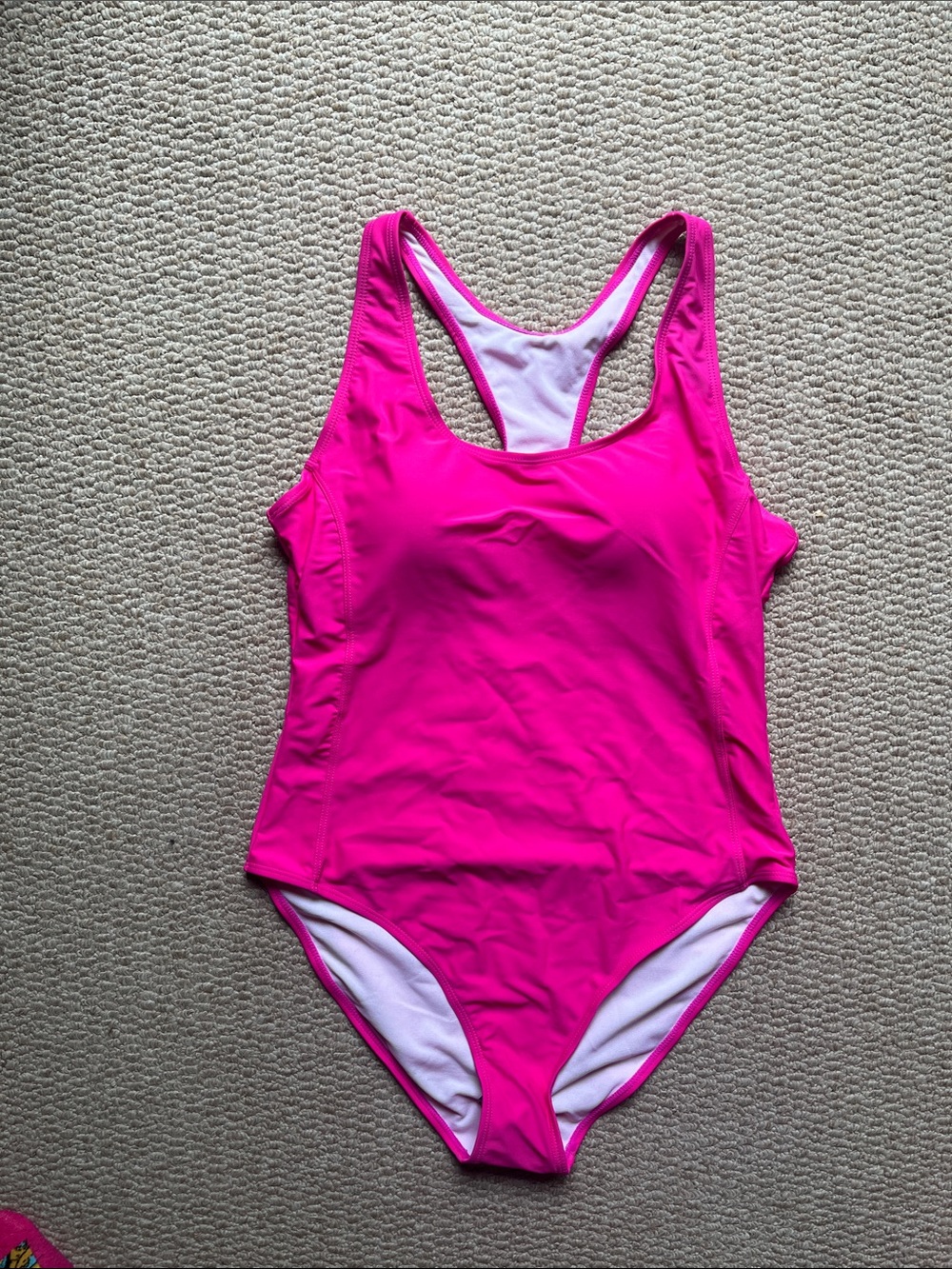 Nicole Miller Hot Pink Racerback One-Piece Swimsuit